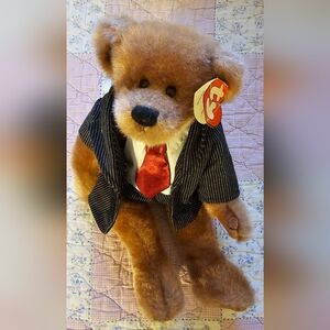 Ty Beanie “William “Dressed For Success” Bear NWT